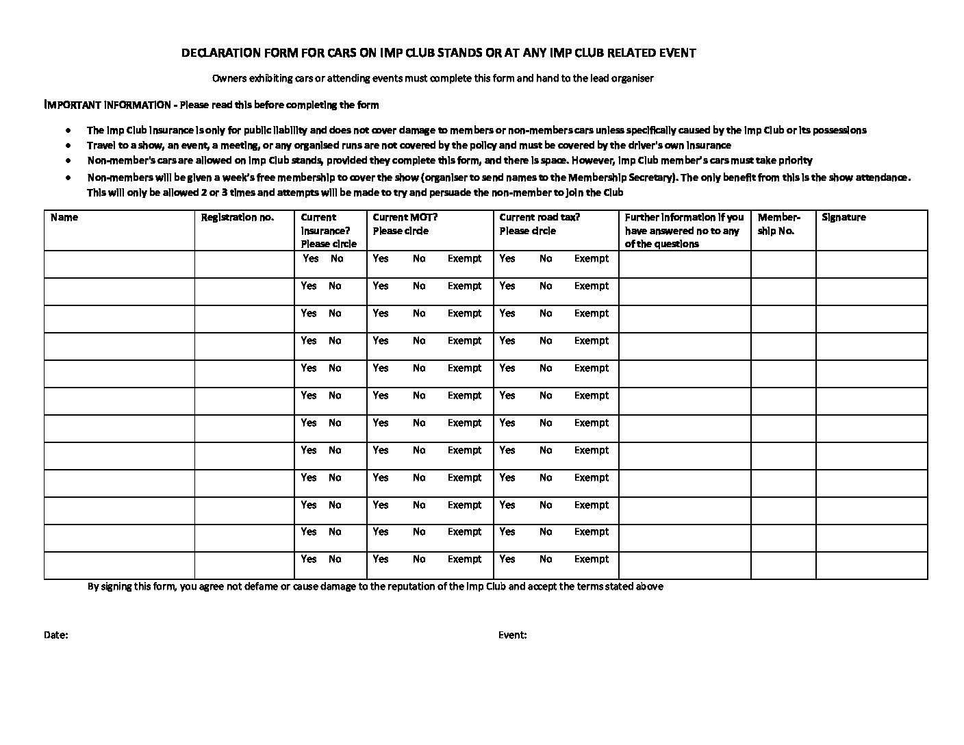 Declaration form Multi Sep 21 – 